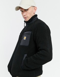 Черный свитшот из искусственного меха на молнии Carhartt WIP