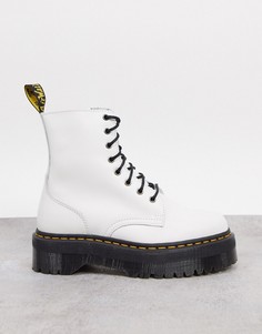 Белые кожаные ботинки Dr Martens Jadon-Белый