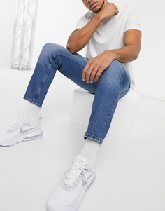 Темно-синие классические джинсы ASOS DESIGN-Синий