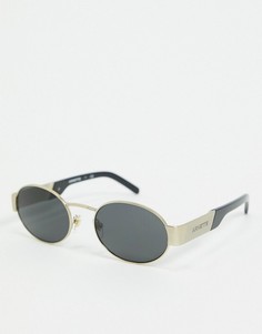 Золотые круглые солнцезащитные очки Arnette-Золотой
