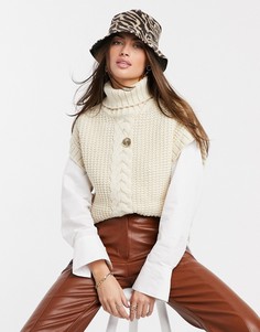 Панама из ткани с начесом, с принтом "зебра" Annorlunda-Коричневый