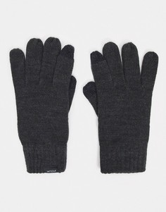 Темно-серые перчатки для сенсорных экранов French Connection-Серый