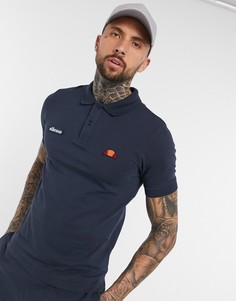 Темно-синяя футболка-поло с маленьким логотипом ellesse-Темно-синий
