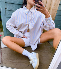 Рубашка бойфренда в полоску в винтажном стиле Reclaimed Vintage Inspired-Мульти