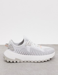 Лавандовые трикотажные кроссовки Bershka-Фиолетовый