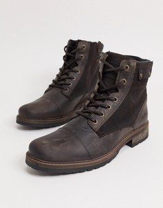 Коричневые ботинки River Island-Коричневый