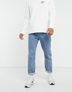 Синие выбеленные джинсы свободного кроя Topman-Синий