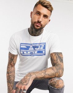 Футболка с необработанными краями G-Star в коробке-Белый