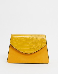 Структурированная сумка через плечо цвета охра Truffle-Желтый