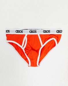 Красные трусы с контрастной отделкой ASOS DESIGN-Красный