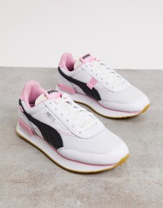 Бело-розовые кроссовки Puma x Von Dutch Future Rider-Белый