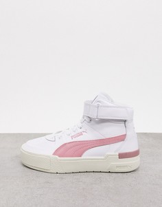 Бело-розовые кроссовки Puma Cali Sport Hi-top-Белый