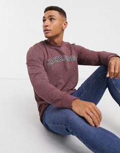 Свитшот с крупным логотипом Jack & Jones Originals-Красный