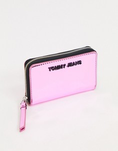 Розовый кошелек с эффектом металлик Tommy Jeans