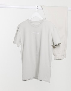Свободная белая футболка с принтом на спине Jack & Jones Core-Белый
