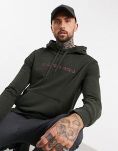 Худи с графикой G-Star-Зеленый