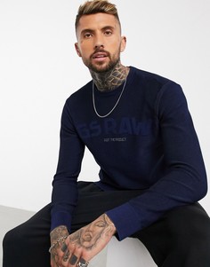 Трикотажный джемпер G-Star gsraw-Синий