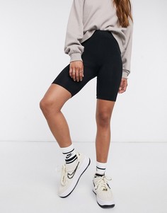 Базовые короткие леггинсы ASOS DESIGN-Черный