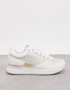 Белые кроссовки на массивной подошве Aldo-Белый