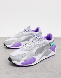 Серебристые кроссовки Puma Rs-X3 Mercedes-Серебряный