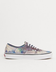 Разноцветные кроссовки Vans X MoMA Claude Monet Authentic-Мульти