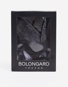 Платок для нагрудного кармана с цветочным принтом Bolongaro Trevor-Черный