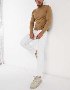 Беле комфортные эластичные джинсы узкого кроя скинни HUGO-Белый
