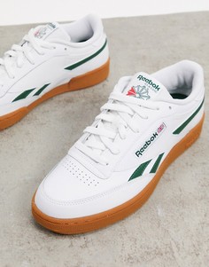 Белые кроссовки на каучуковой подошве Reebok Club C Revenge-Белый