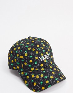 Спортивная кепка с разноцветными принтом Vans-Мульти