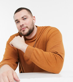 Коричневый oversize-свитшот ASOS DESIGN