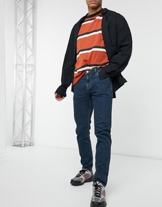 Темно-синие эластичные джинсы узкого кроя ASOS DESIGN-Синий
