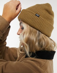 Коричневая шапка-бини Vans Core Basics-Коричневый