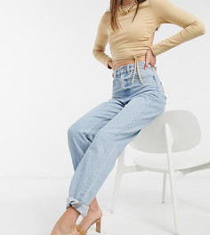 Светлые джинсы в винтажном стиле с завышенной талией ASOS DESIGN Tall recycled-Синий