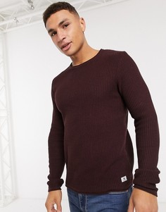 Бордовый фактурный джемпер Jack & Jones Premium-Красный