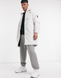 Белая парка с капюшоном Jack & Jones-Белый