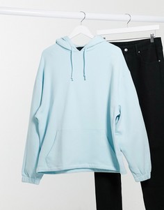 Бледно-синий худи в стиле oversized с подшитым нижним краем от комплекта ASOS DESIGN