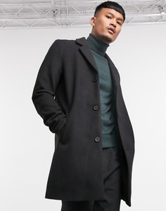 Черное пальто Jack & Jones Originals-Черный