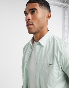 Оксфордская рубашка с короткими рукавами Ted Baker-Зеленый
