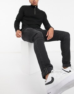 Черные выбеленные джинсы-скинни American Eagle-Черный