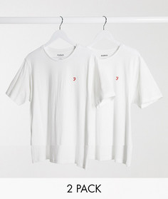 Набор из 2 футболок для дома Farah-Белый