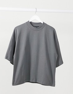 Серая oversized-футболка ASOS DESIGN-Серый