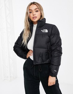 Укороченная куртка черного цвета The North Face Nuptse-Черный