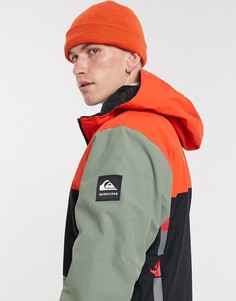 Зеленая лыжная куртка Quiksilver Sycamore-Мульти