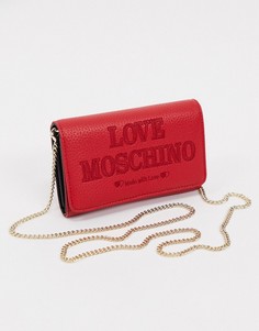 Красный кошелек Love Moschino