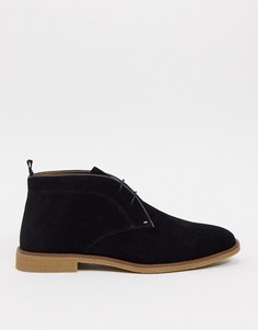Черные ботинки чукка Burton Menswear-Черный