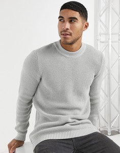 Серый трикотажный джемпер Topman-Зеленый