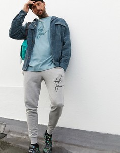 Плотный лонгслив в стиле oversized с логотипом ASOS Dark Future-Зеленый