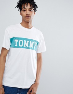 Белая футболка с логотипом Tommy Jeans-Белый
