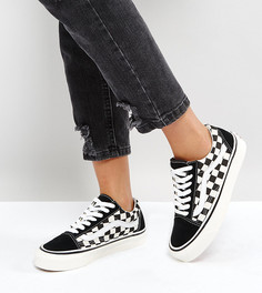 Черные кроссовки в клетку Vans Anaheim Old Skool-Черный