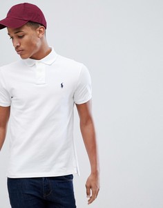 Белая эластичная футболка-поло Polo Ralph Lauren-Белый